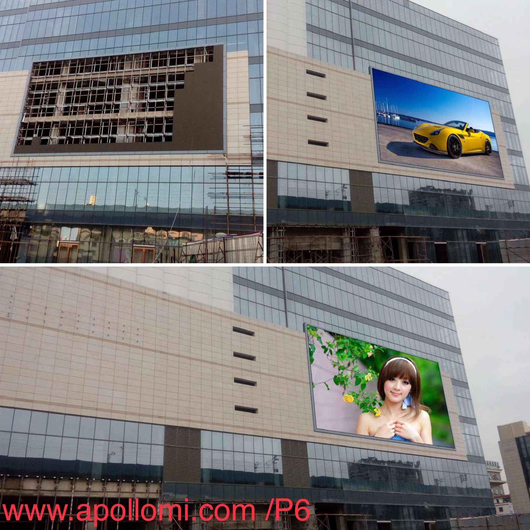 Outdoor P6 Video Super LED Wall 