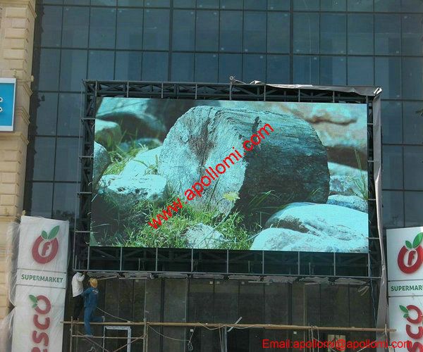 Afghanistan 40sqm Mounted Glass Wall P10 Led Display