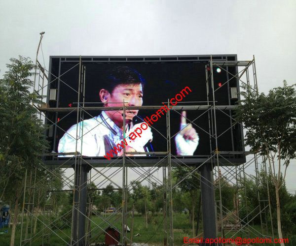 HK 36SQM P16 Pole Advertising LED Display