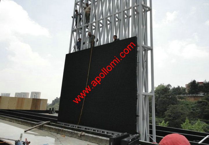 Cuba 120sqm P10 video led sign highway side