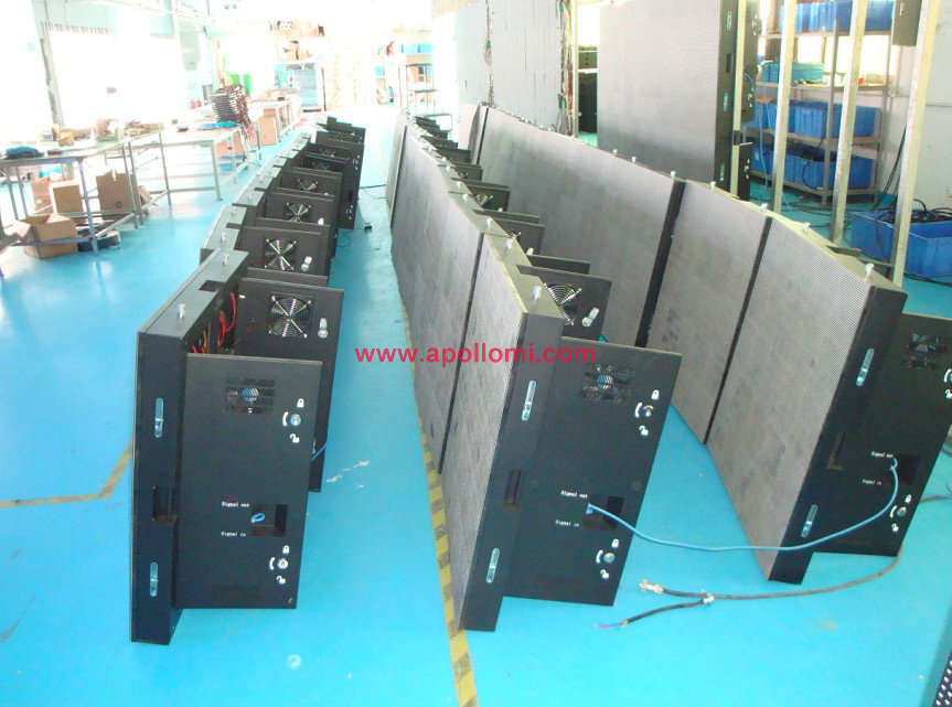  indoor thickness rental led screen cabinets