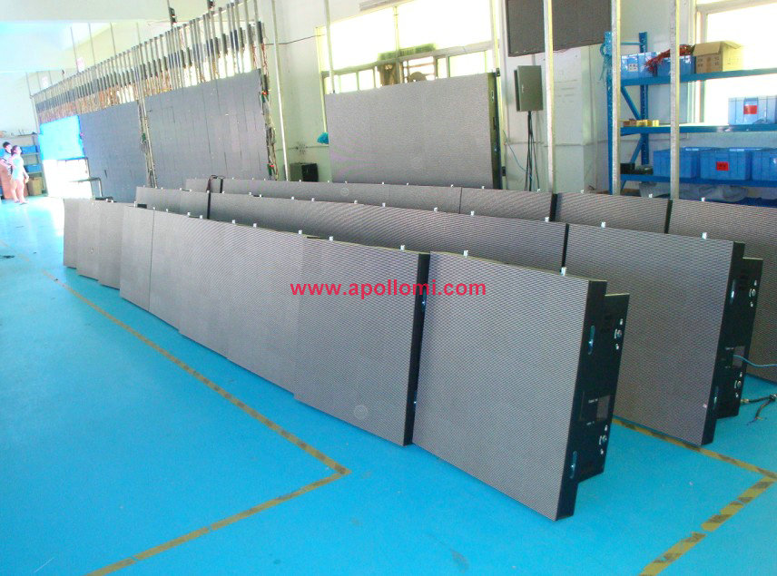  indoor thickness rental led screen cabinets