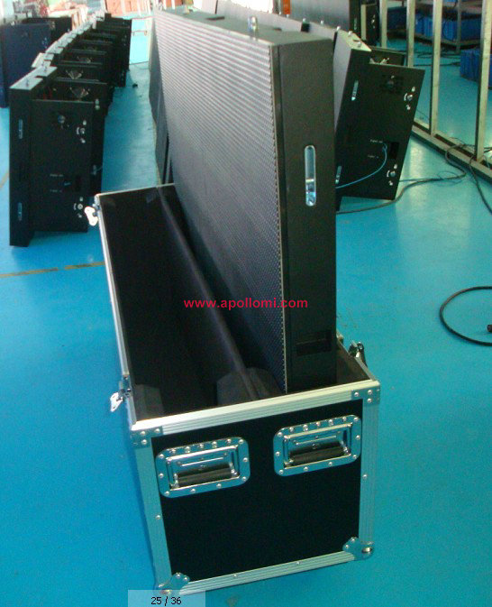  indoor thickness rental led screen cabinets