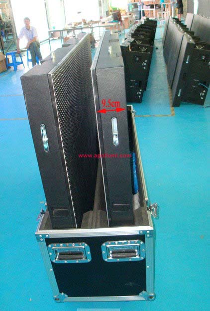  indoor thickness rental led screen cabinets