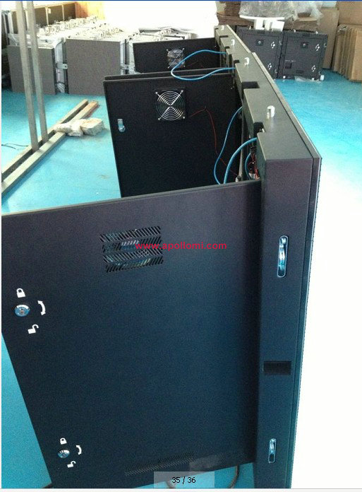  indoor thickness rental led screen cabinets