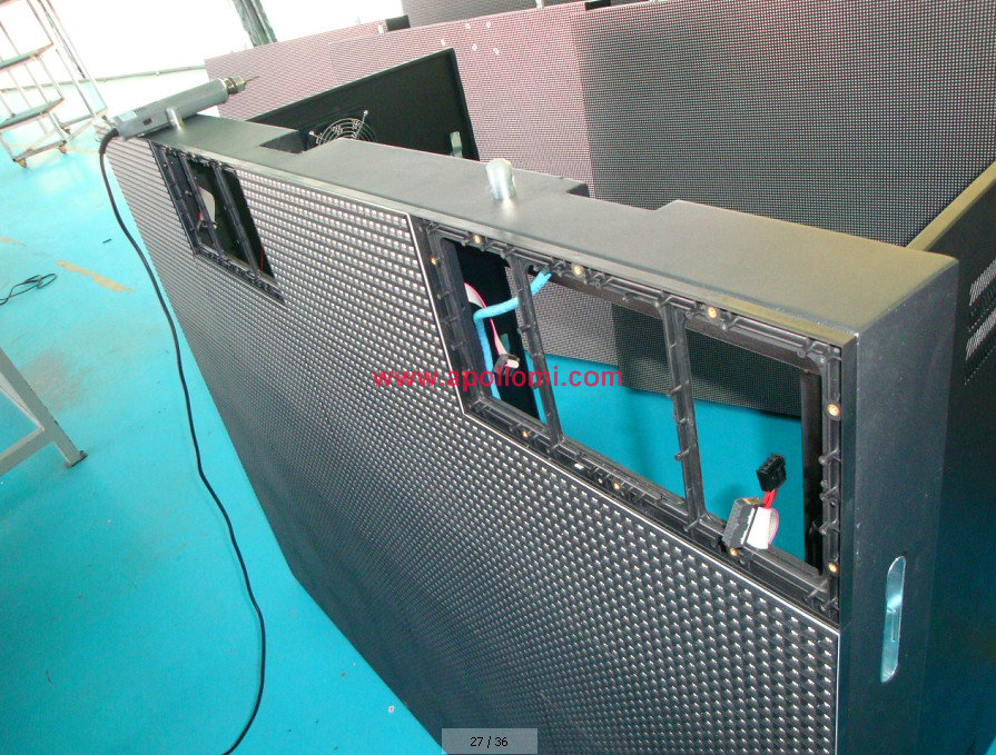  indoor thickness rental led screen cabinets