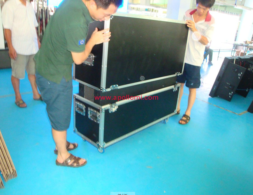  indoor thickness rental led screen cabinets