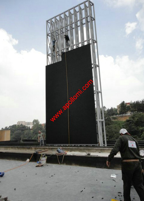 Cuba 120sqm P10 video led sign highway side