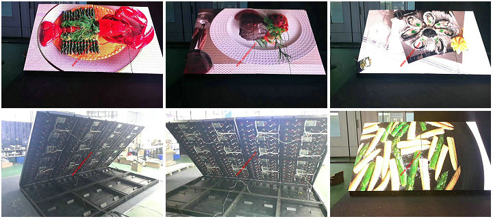 outdoor P4 front service led screen To Italy+ MW power supply