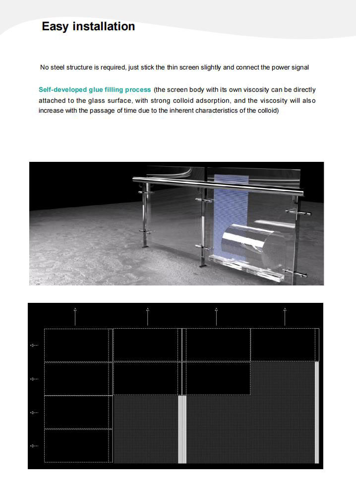 Transparent Film Flexible LED Display 