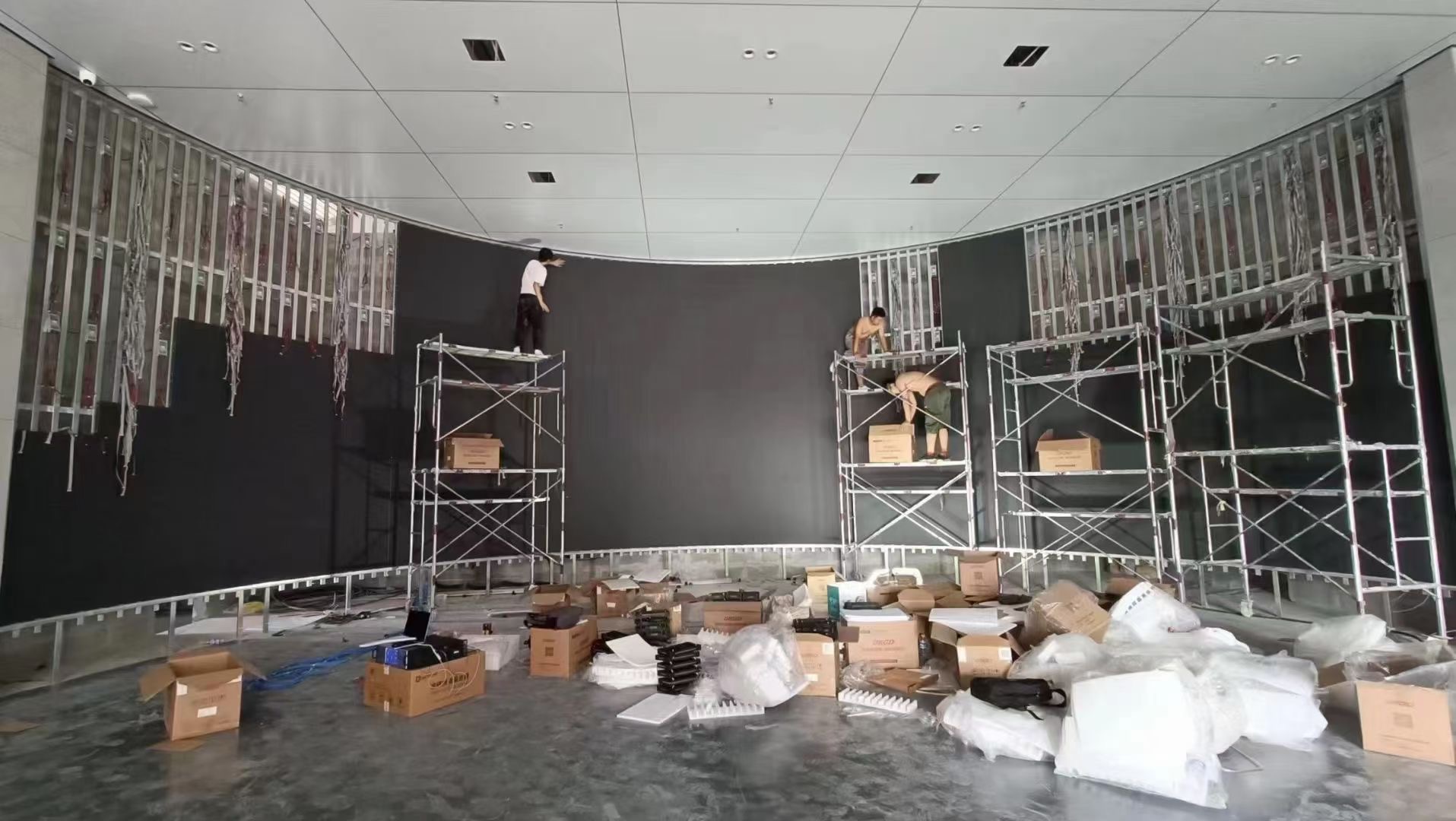 Indoor led screen wall 