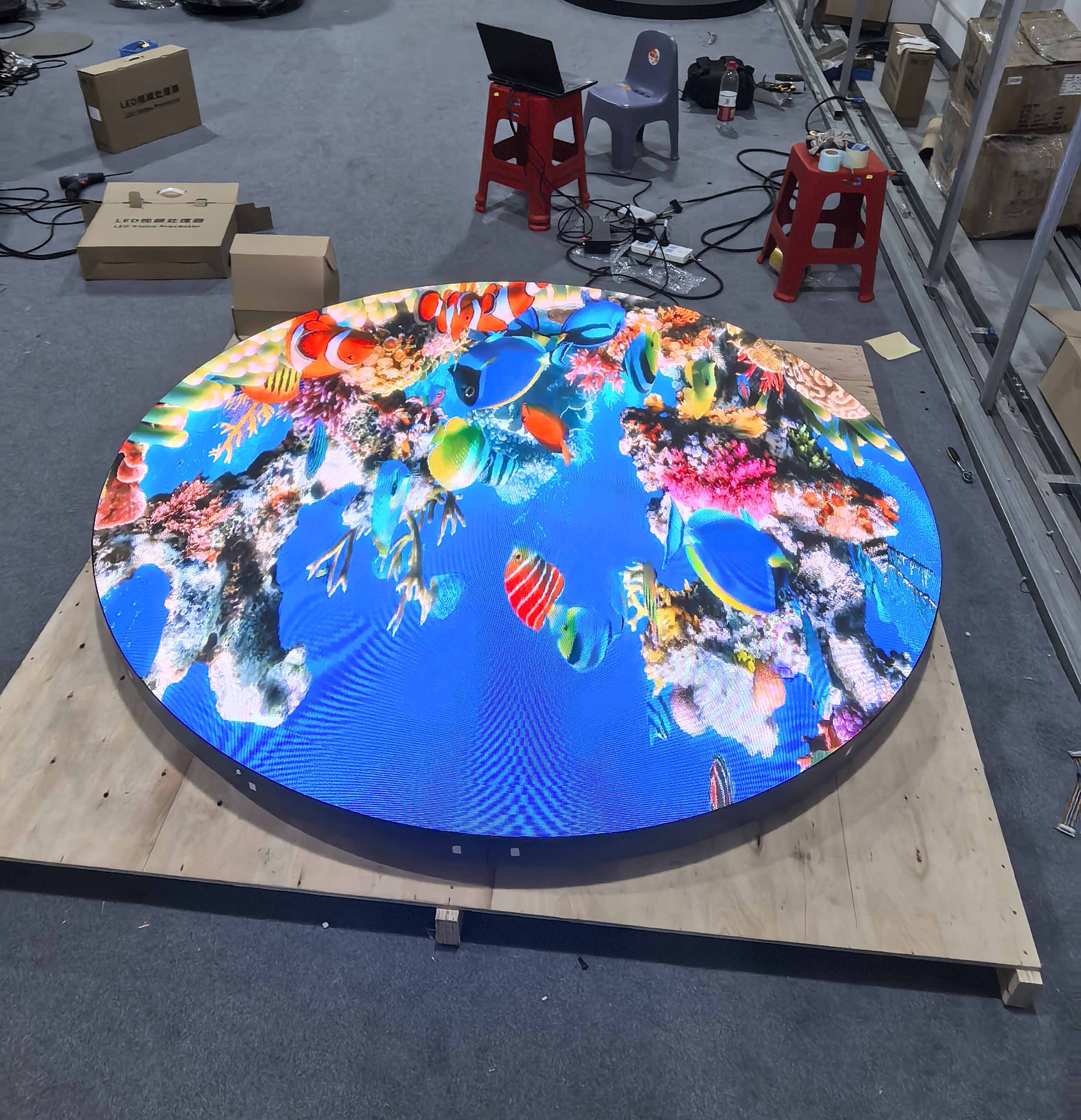Cirle led screen