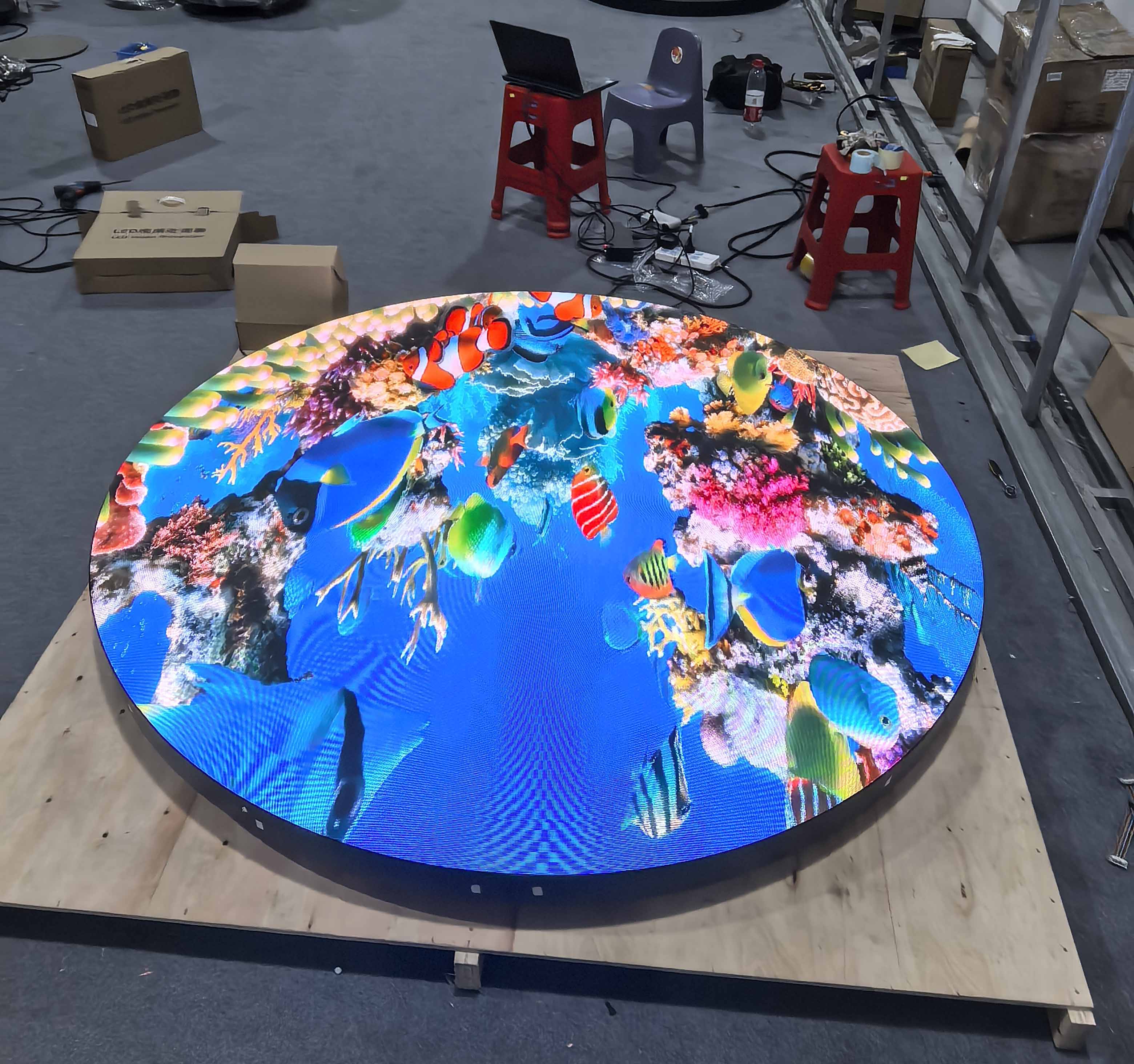 Cirle led screen