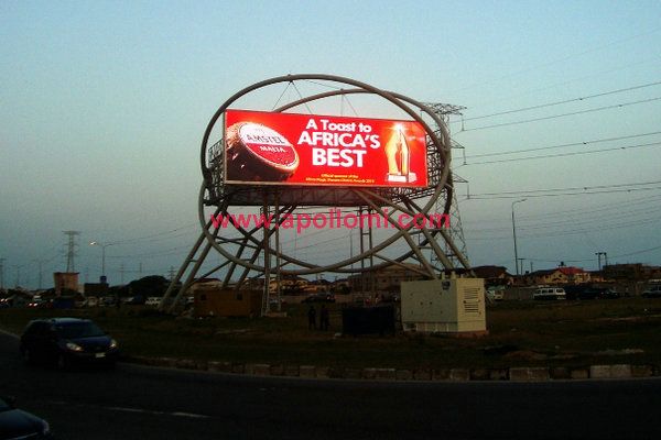 Nigeria 113sqm double side advertising 12mm led signs