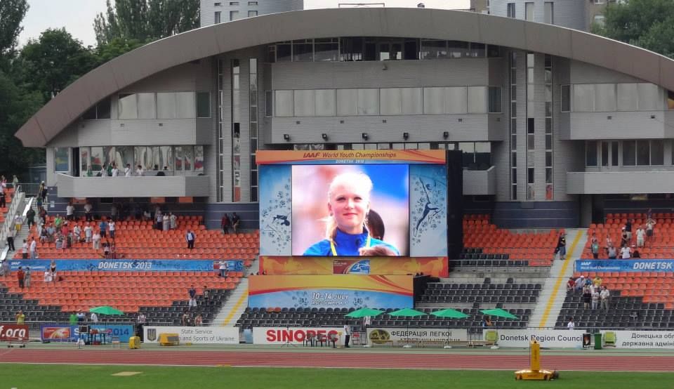 LED Screen on IAAF World youth Championship in Donetsk