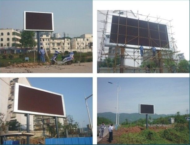 outdoor led screen panel installation