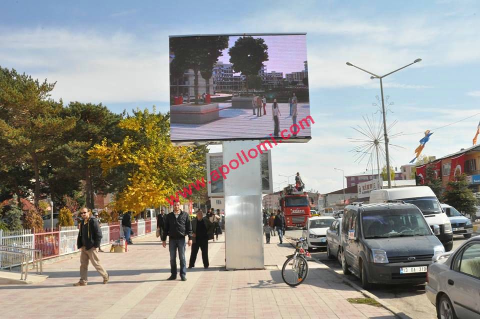 Chile 12sqm outdoor 10mm advertising pole led billboard