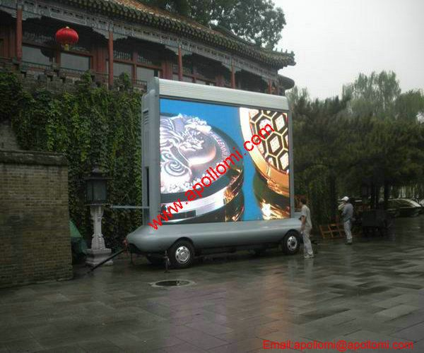 18SQM P10 mobile car led display in Beijing China